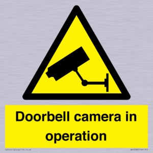 Doorbell camera in operation